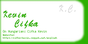 kevin cifka business card